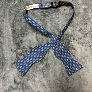 Blue Bow Tie with Fish